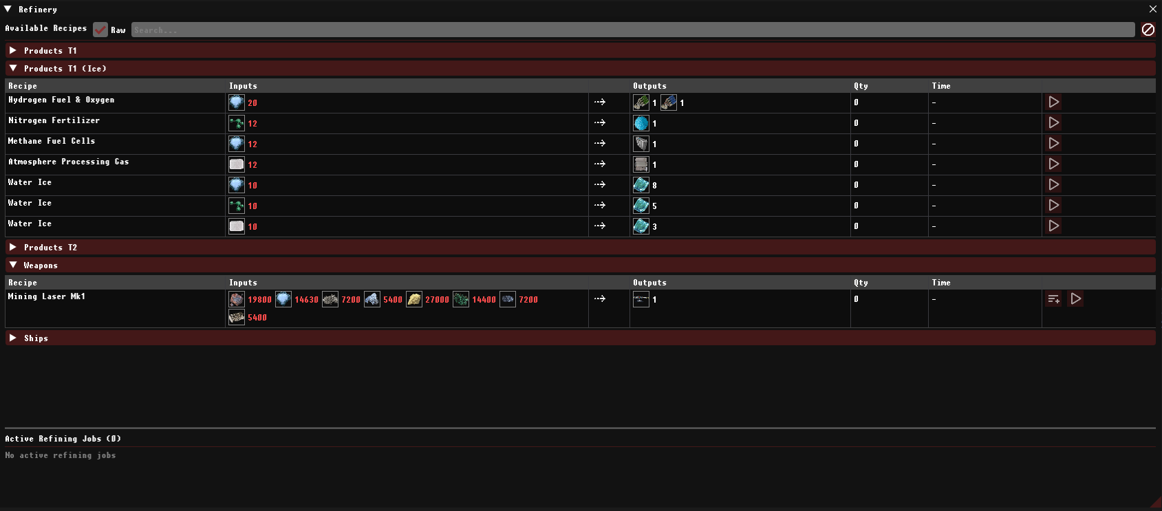 Produce Mining Lazers